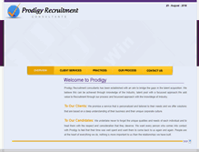 Tablet Screenshot of prodigyrecruit.com